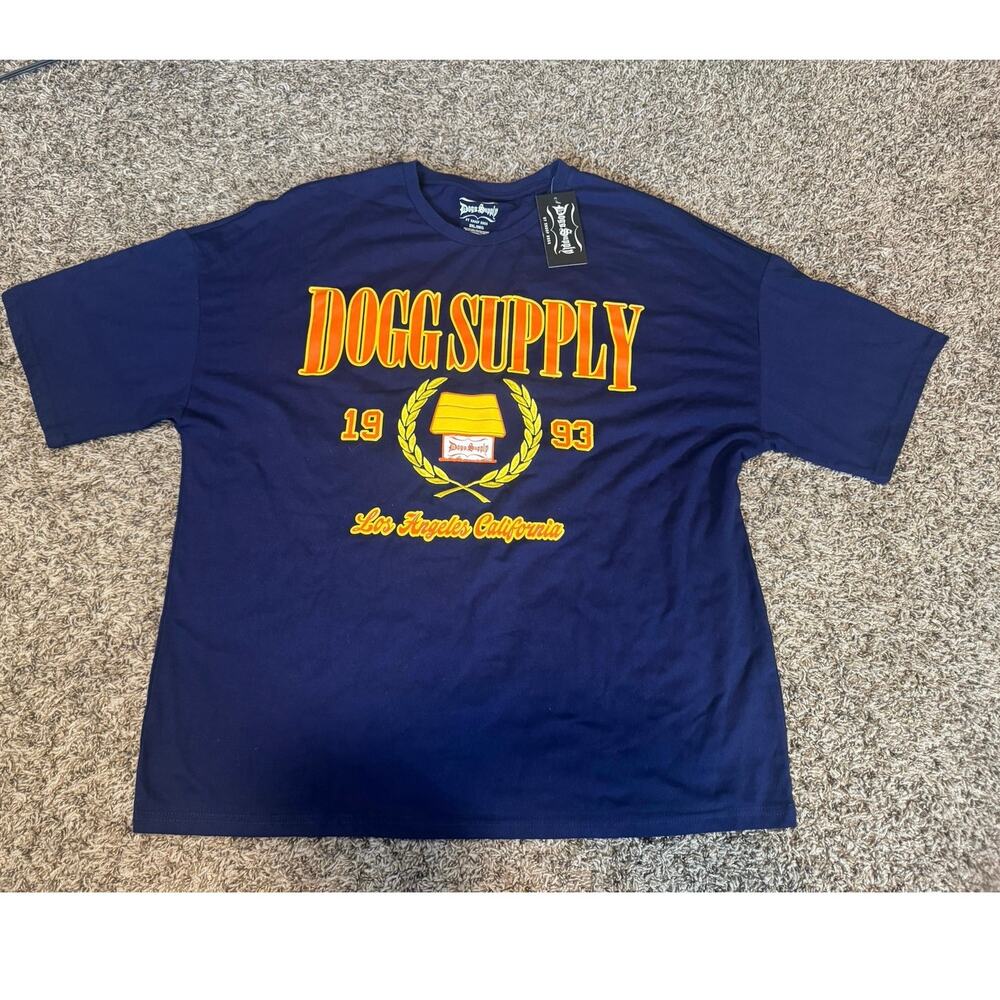 Dogg Supply by Snoop Dogg Los Angeles 1993 Graphic T-Shirt Navy Blue 2XL NWT
